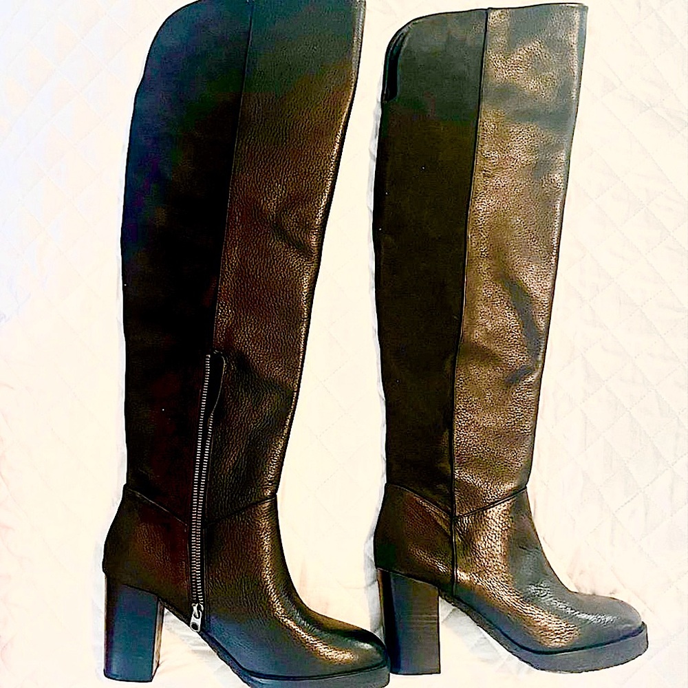 New boots - leather and suede